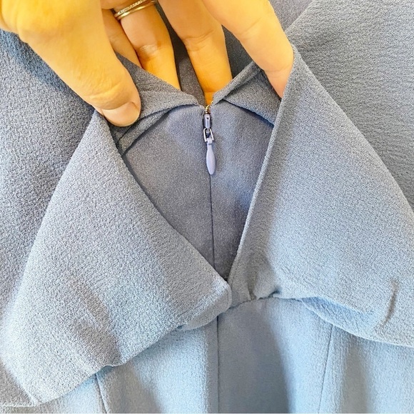 NWTs Dress The Population | Alondra Blouson Sheath Dress Blue Jay Size XXS - Picture 8 of 12